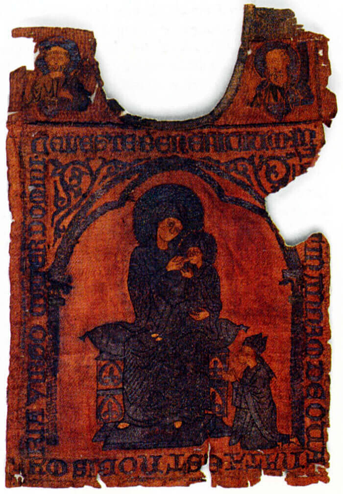 Frammento di scapolare di Papa Gregorio X